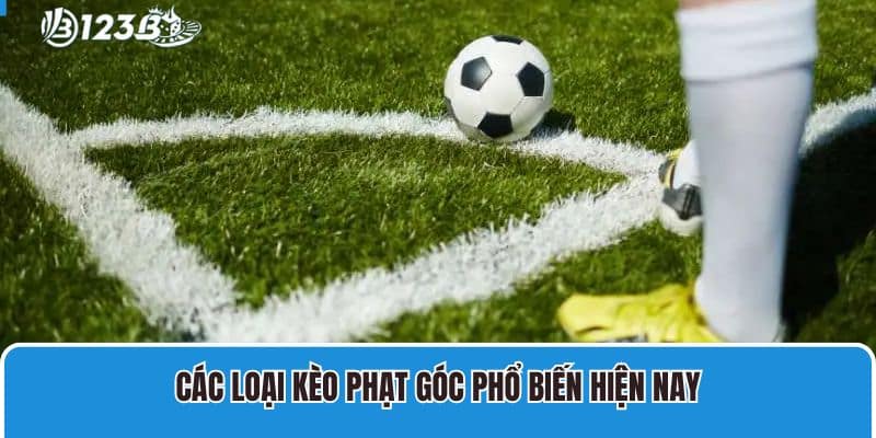 Các loại kèo phạt góc phổ biến hiện nay