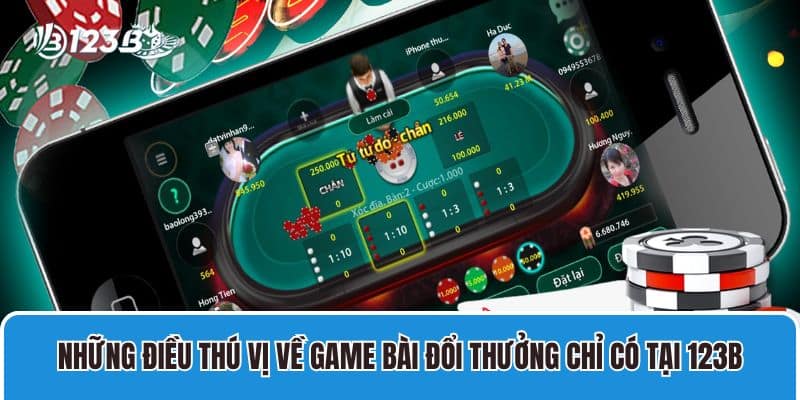 Những điều thú vị về game bài đổi thưởng chỉ có tại 123B